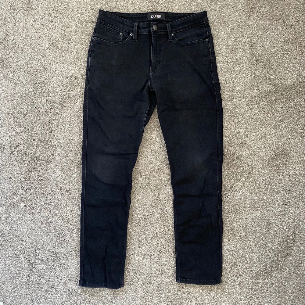 Duer Jeans Performance Denim Slim (Black) – Size 31 / 30
